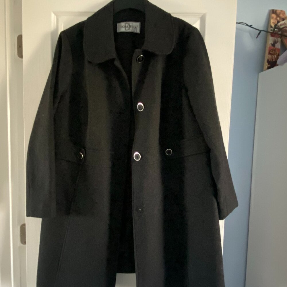 Donatella Wool Coat - Women's L